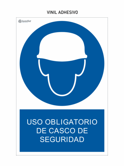 Señal Uso Obligatorio de Casco de Seguridad