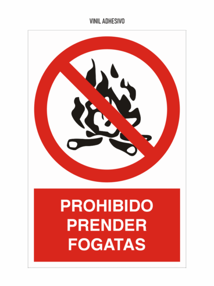 Señal Prohibido Prender Fogatas