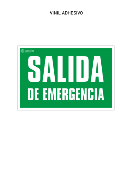 Señal Salida de Emergencia